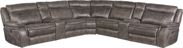 Cindy Crawford Home Barton Springs Gray 7 Pc Sectional - Thumbnail - Image 1