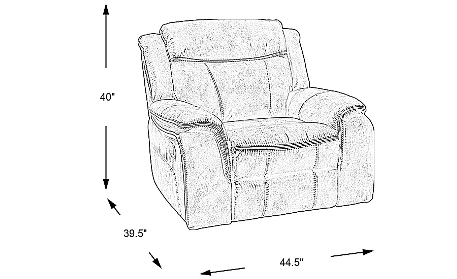 Dimension Image. Please refer to the Dimension Tab on this page for dimension details.