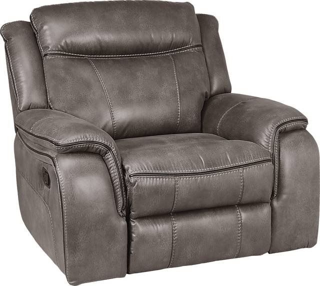 Cindy Crawford Home Barton Springs Gray Glider Recliner - Thumbnail - Image 1