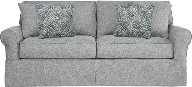 Cindy Crawford Home Beachside Ash Textured Sofa - Thumbnail - Image 1
