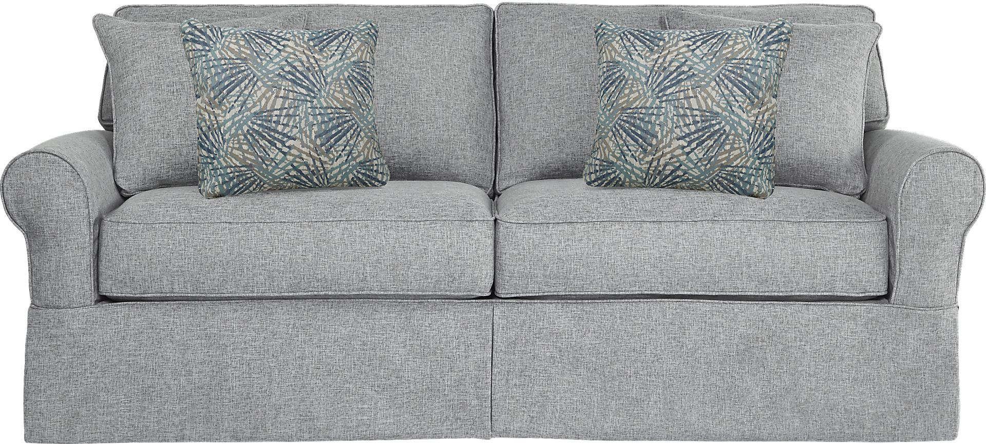 Cindy Crawford Home Beachside Ash Textured Sofa - Image 1