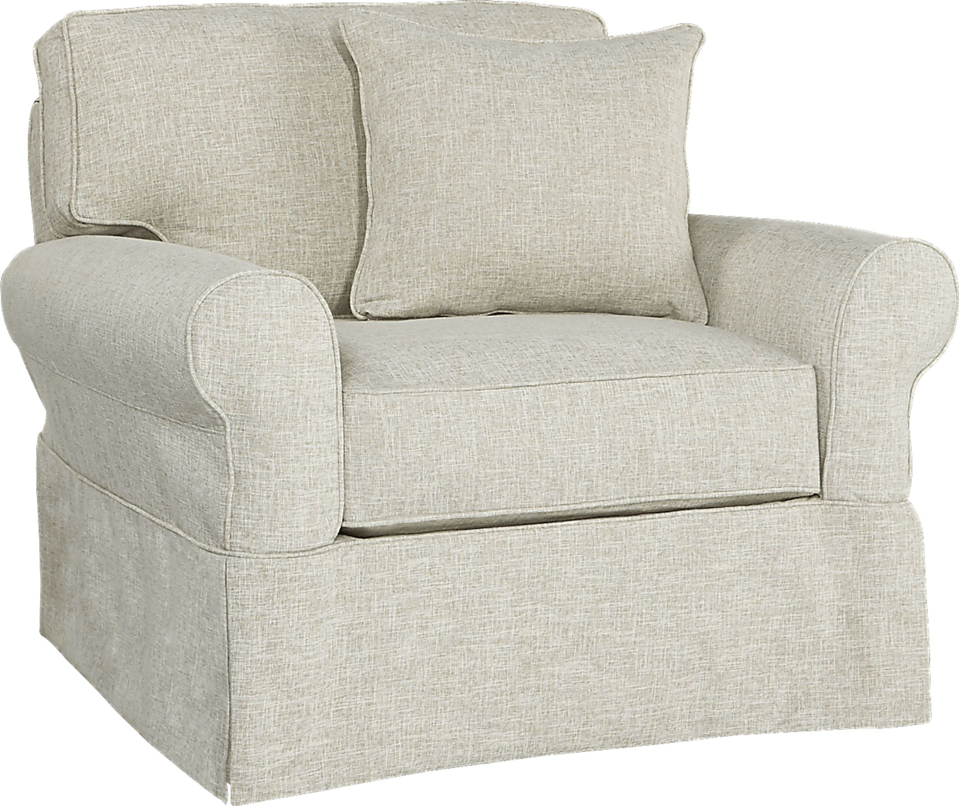 Cindy Crawford Home Beachside Beige Textured Chair - Image 2
