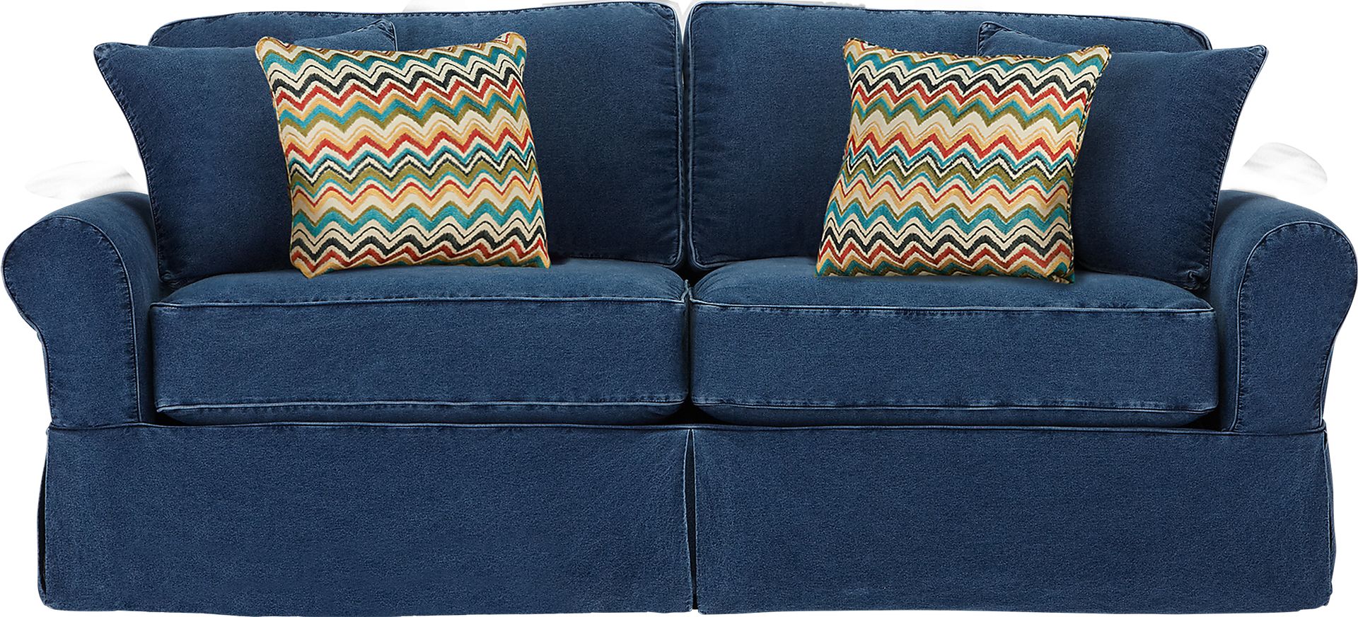 Cindy Crawford Home Beachside Blue Sofa - Image 1