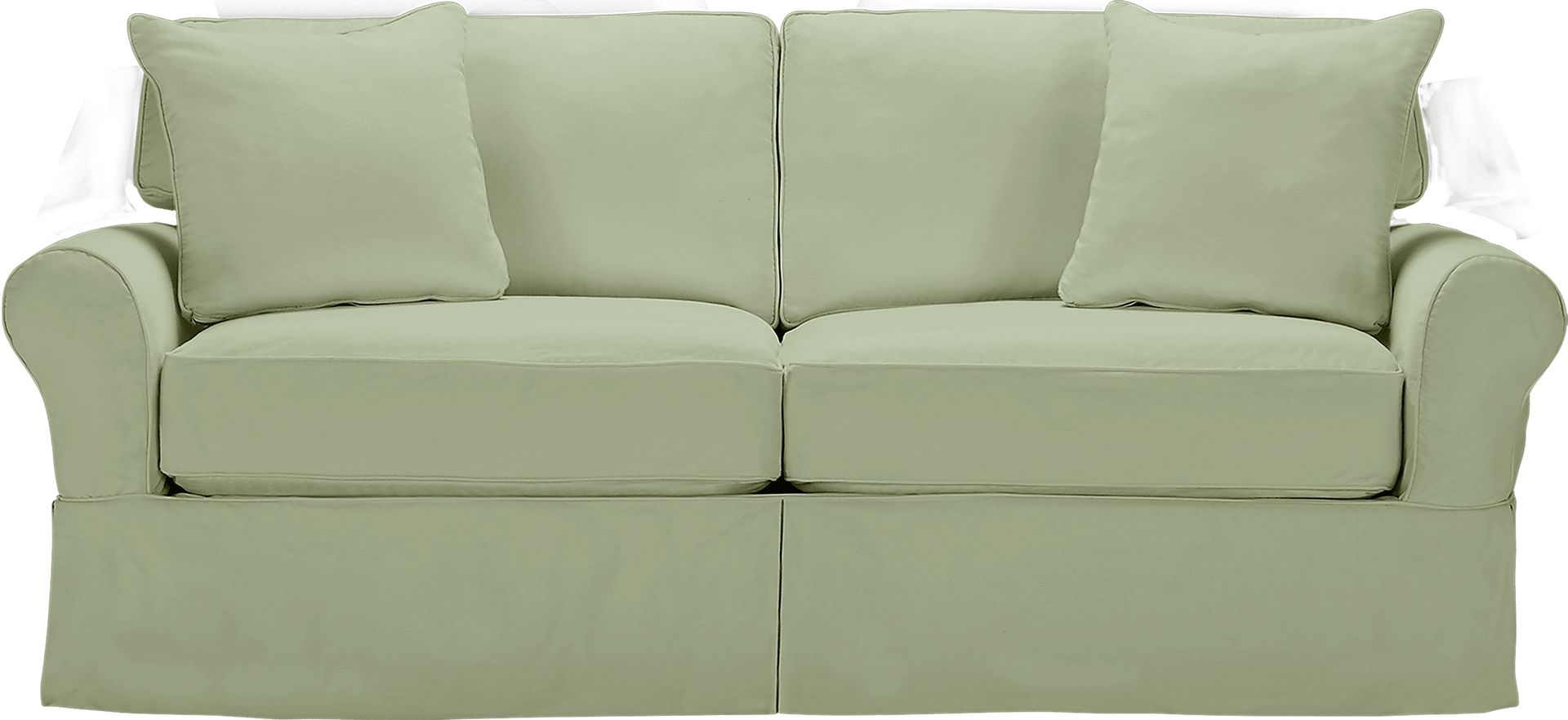Beachside Green Denim Sleeper Slipcover - Image 1