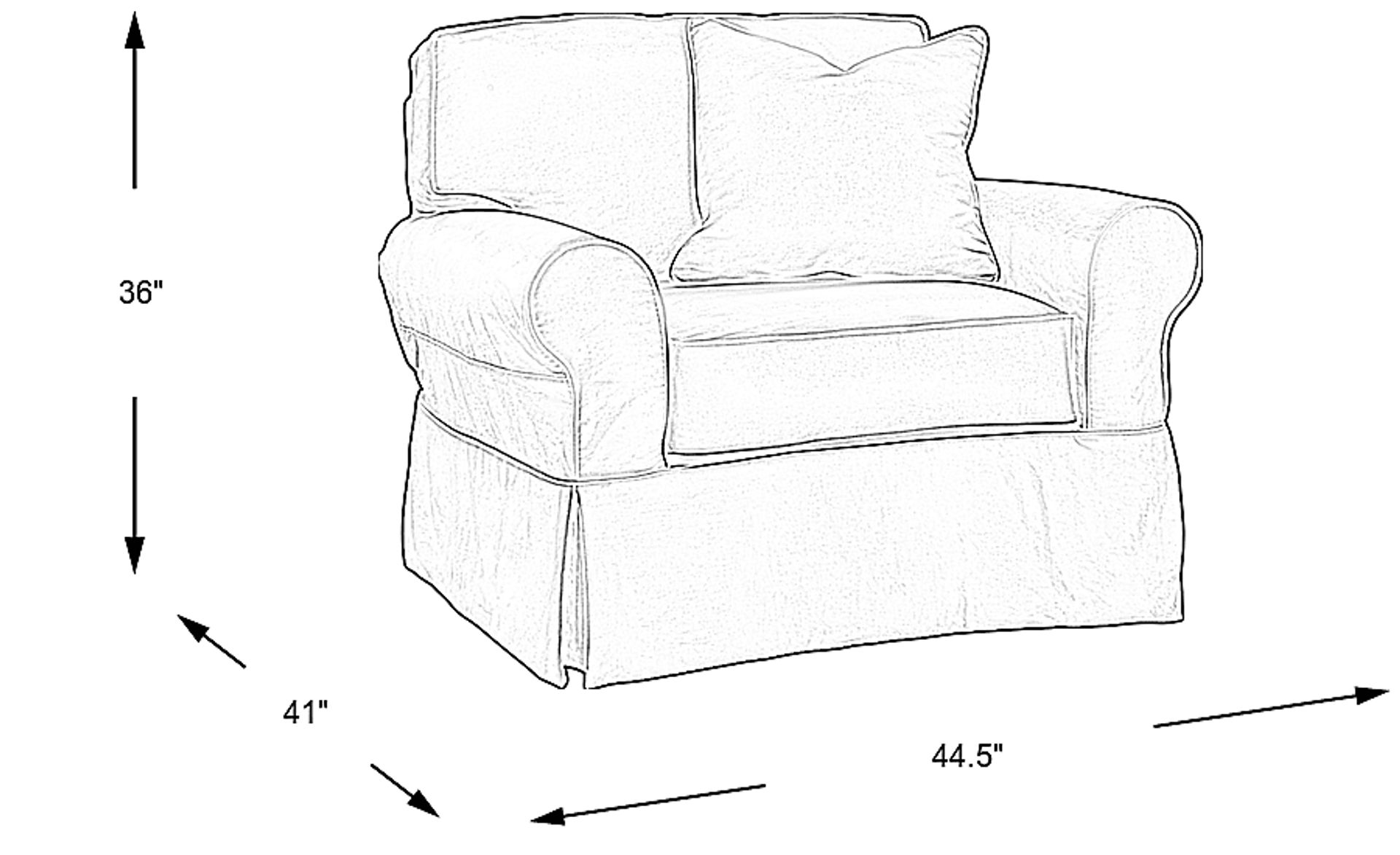 Dimension Image. Please refer to the Dimension Tab on this page for dimension details.