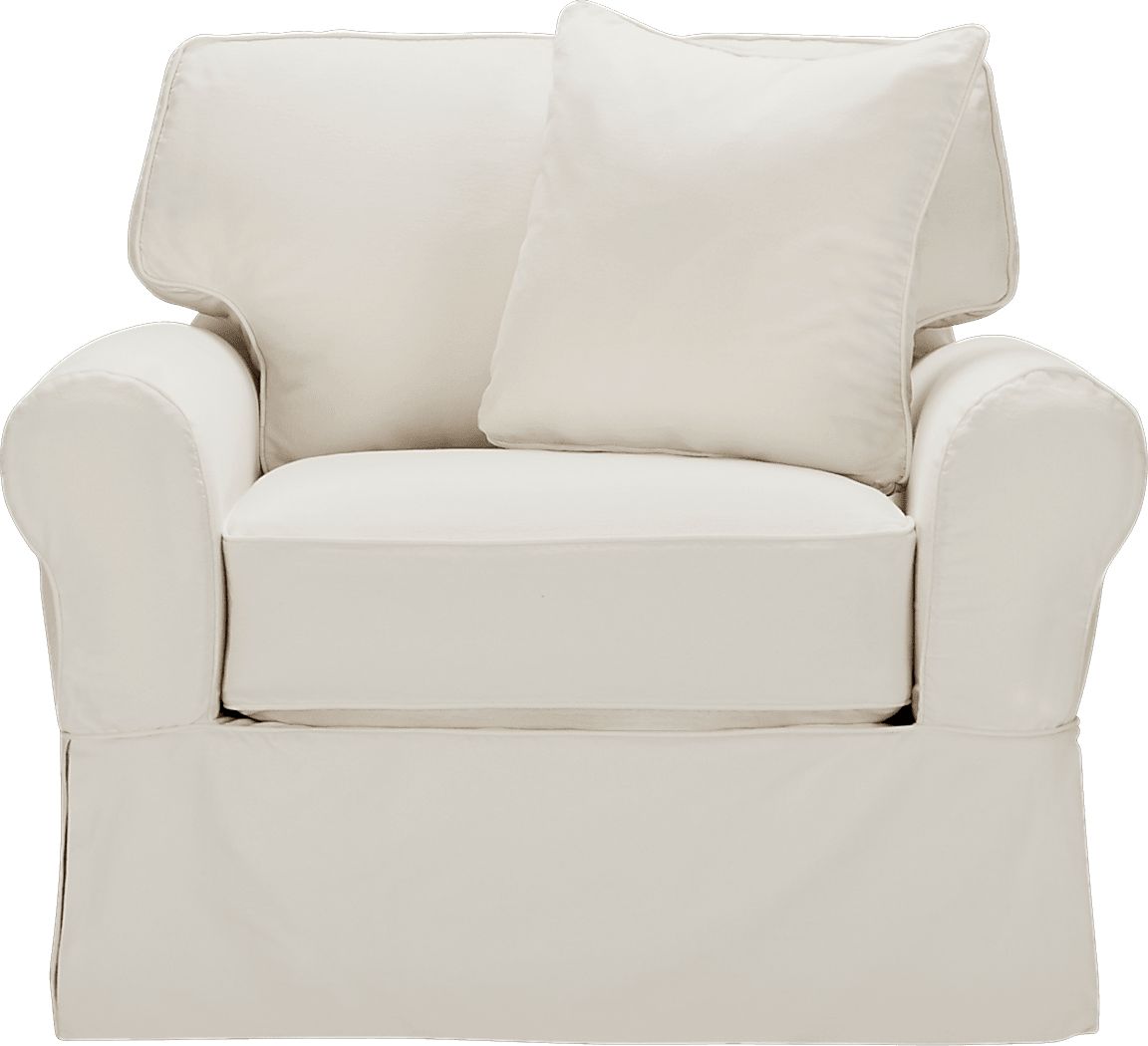 Beachside Natural Denim Chair Slipcover - Rooms To Go