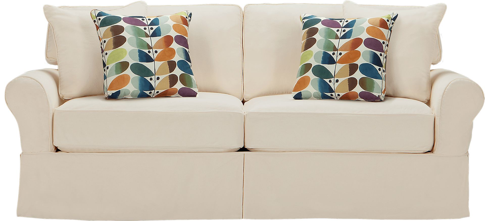 Cindy Crawford Home Beachside Natural Denim Sofa - Image 1