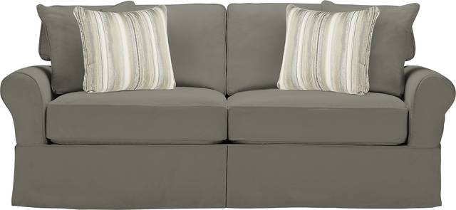 Cindy Crawford Home Beachside Smoke Denim Sofa - Thumbnail - Image 1