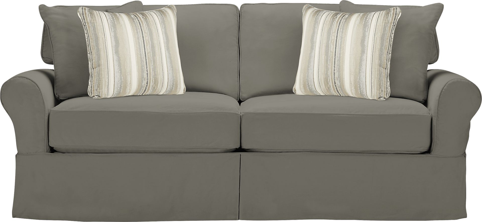 Cindy Crawford Home Beachside Smoke Denim Sofa - Image 1