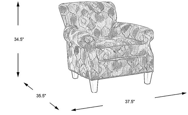 Dimension Image. Please refer to the Dimension Tab on this page for dimension details.