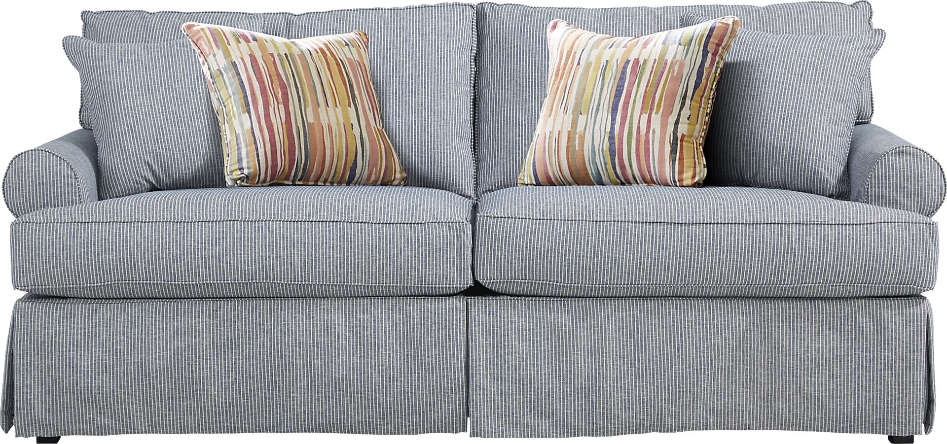 Beachside Walk Blue Denim Slipcover Sleeper - Image 1