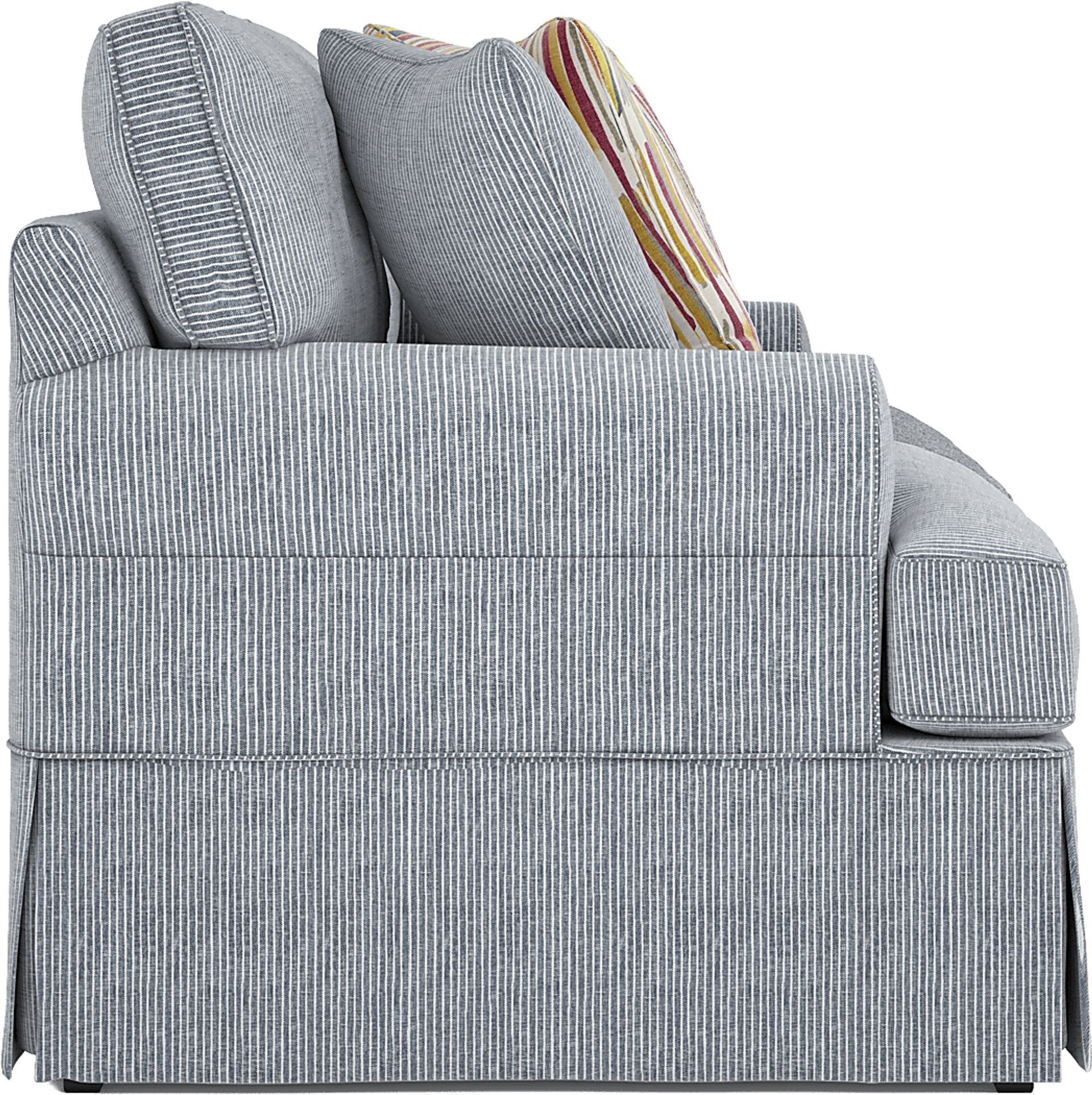 Beachside Walk Blue Denim Slipcover Sofa - Image 4