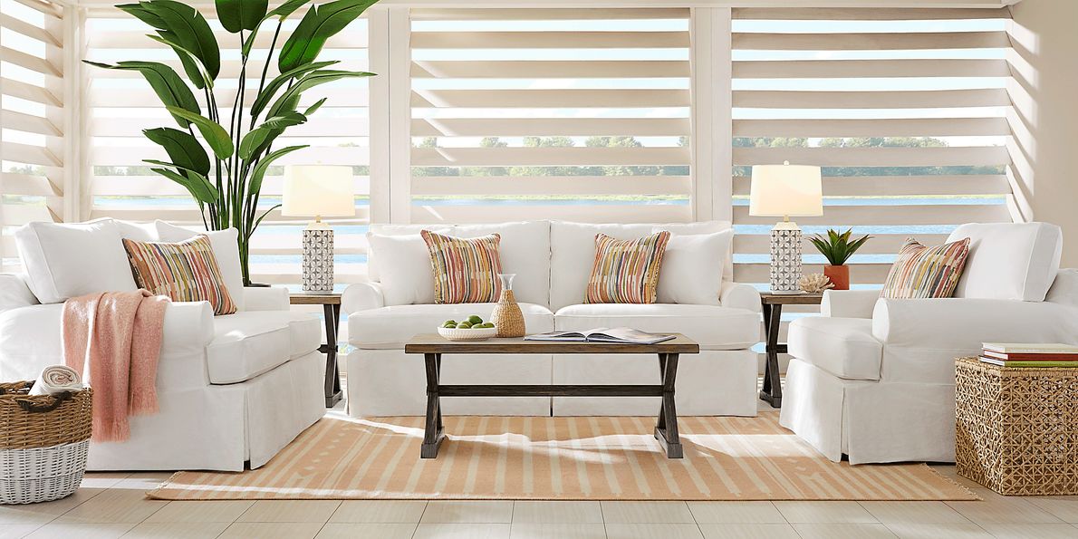 Cindy Crawford Home Beachside Denim Sofa Review Baci Living Room