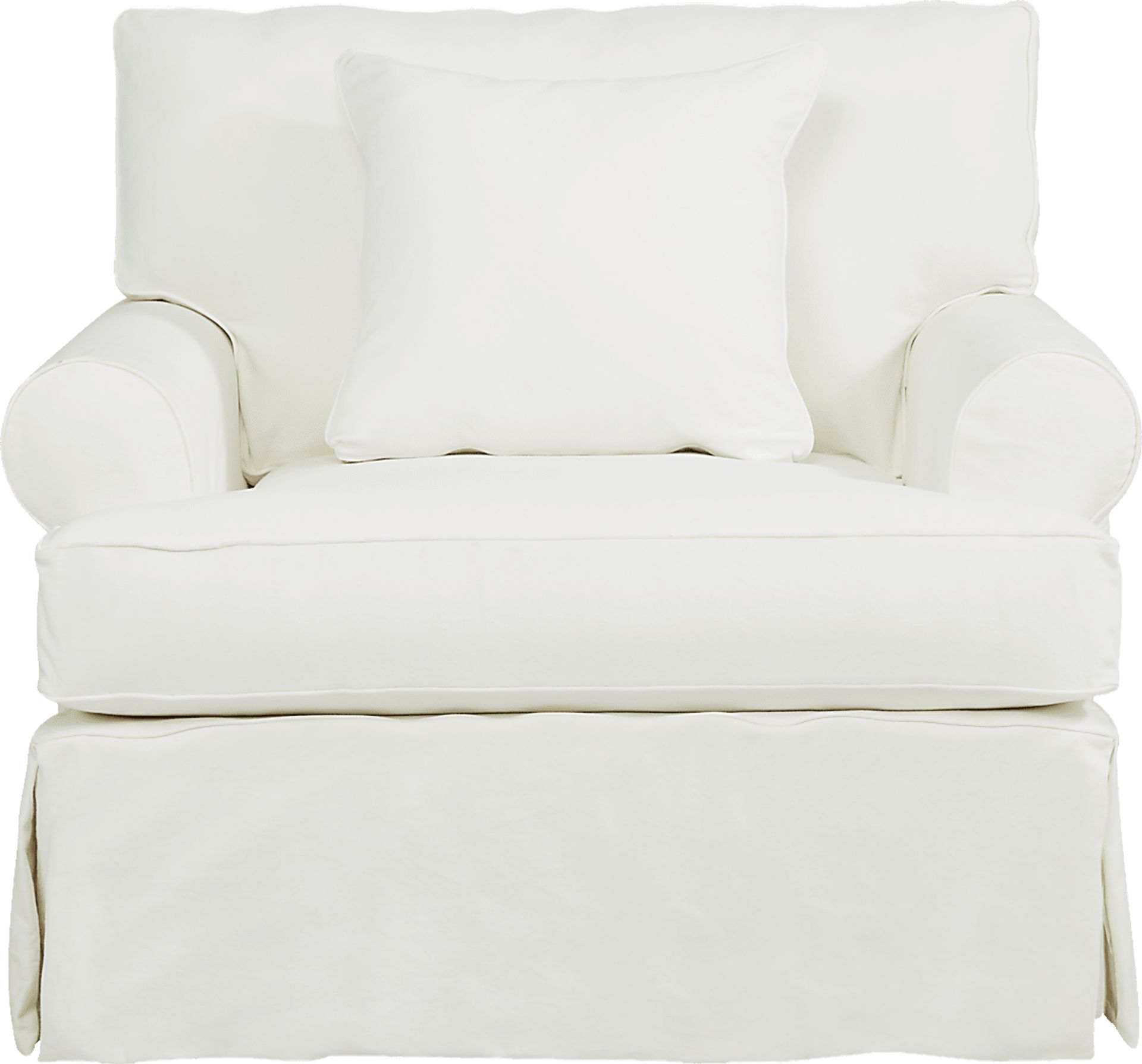 Beachside Walk White Denim Slipcover 8 Pc Living Room with Sleeper Sofa - Image 6