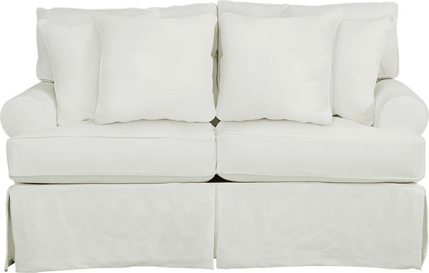 Beachside Walk White Loveseat