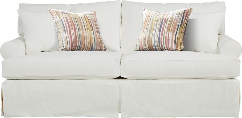 Beachside Walk White Denim Slipcover Sleeper