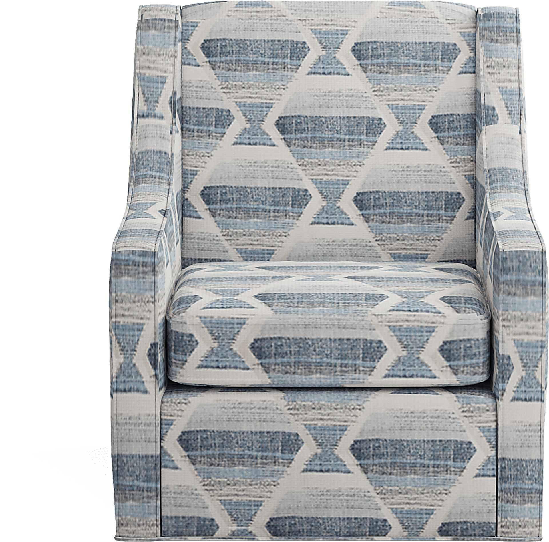 Bedford Park Blue Accent Swivel Chair - Image 2