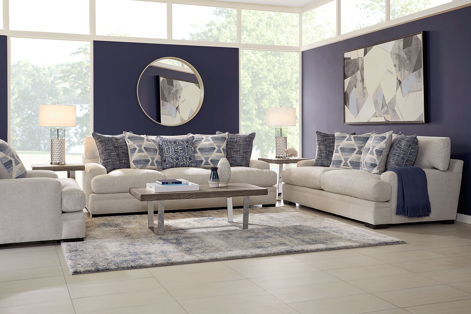 Bedford Park Ivory 2 Pc Living Room - Image 1