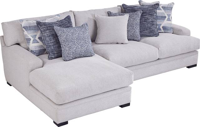 Bedford Park Ivory 4 Pc Sectional Living Room - Thumbnail - Image 3