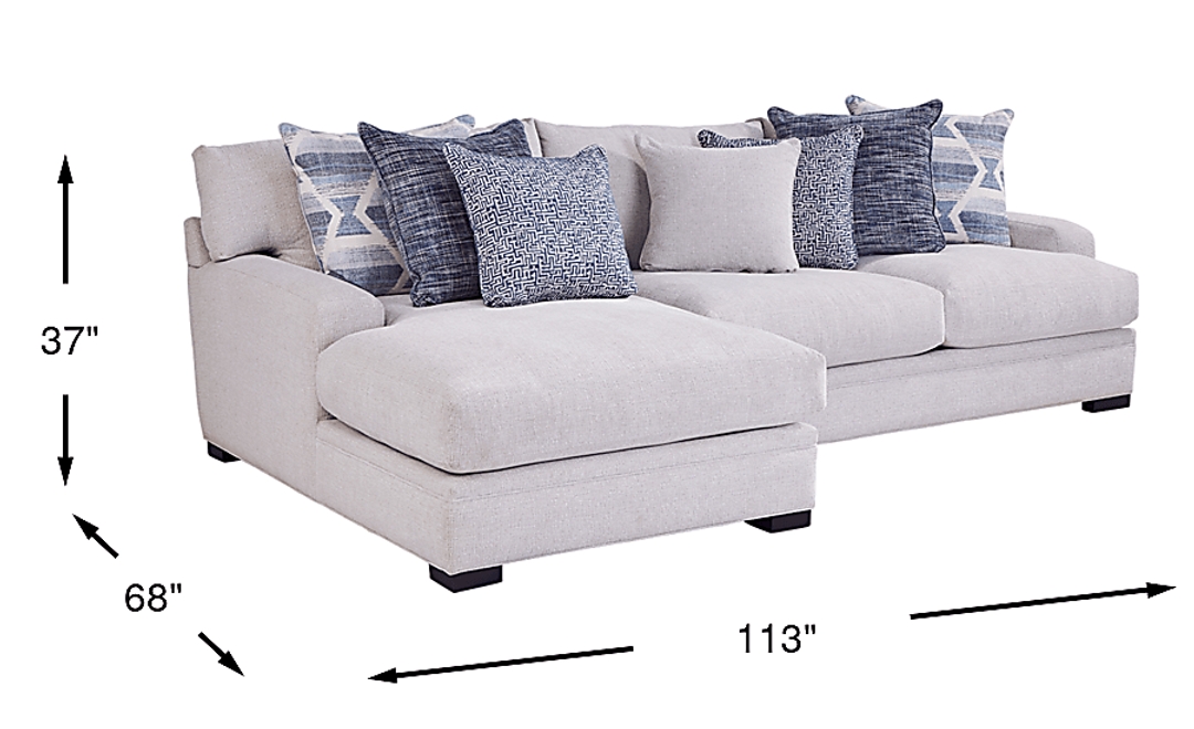 Bedford Park 2 Pc Left Arm Chaise Sectional