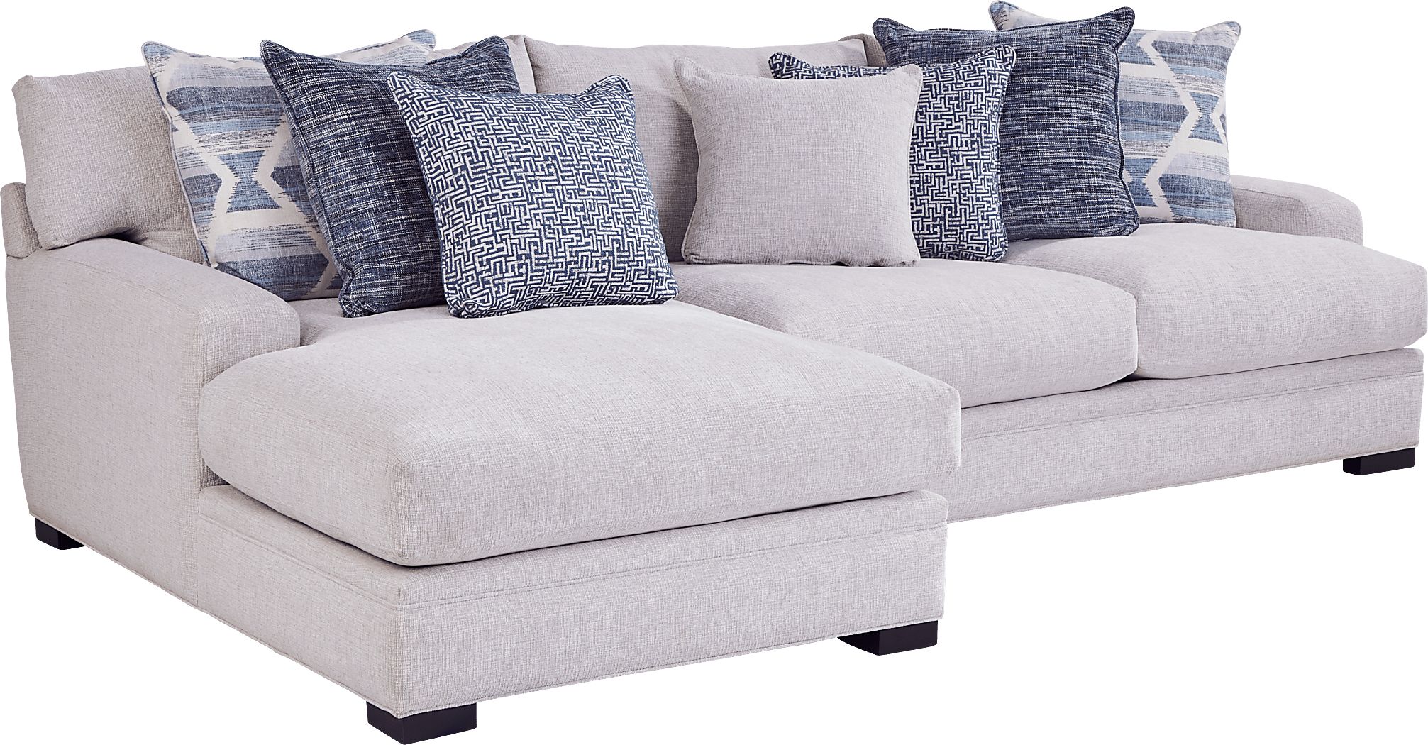 2 pc left arm chaise sectional