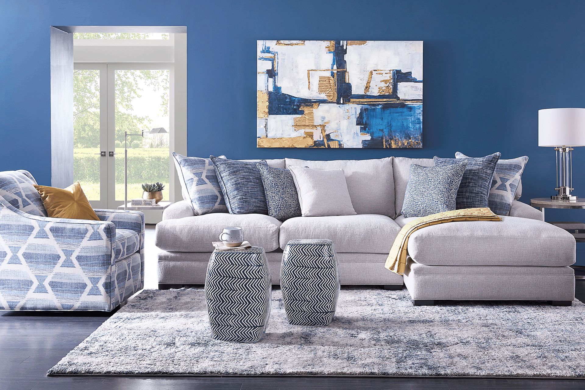Bedford Park Ivory 2 Pc Sectional - Image 2