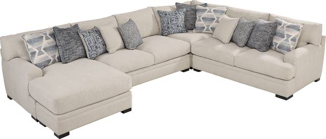 Bedford Park Ivory 3 Pc Sectional with Chaise - Thumbnail - Image 3