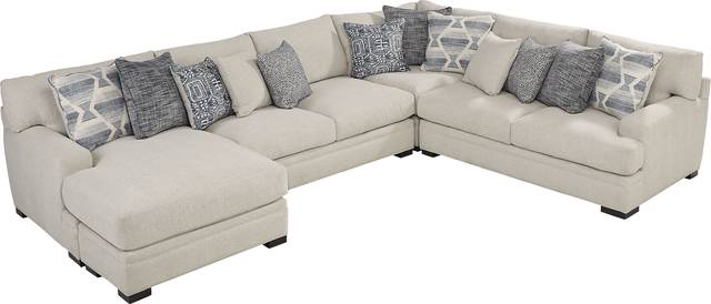 Bedford Park Ivory 5 Pc Sectional Living Room - Thumbnail - Image 3