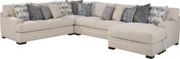 3 pc right arm chaise sectional