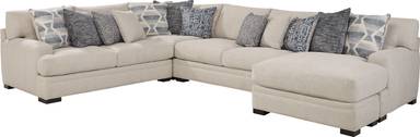 3 pc right arm chaise sectional