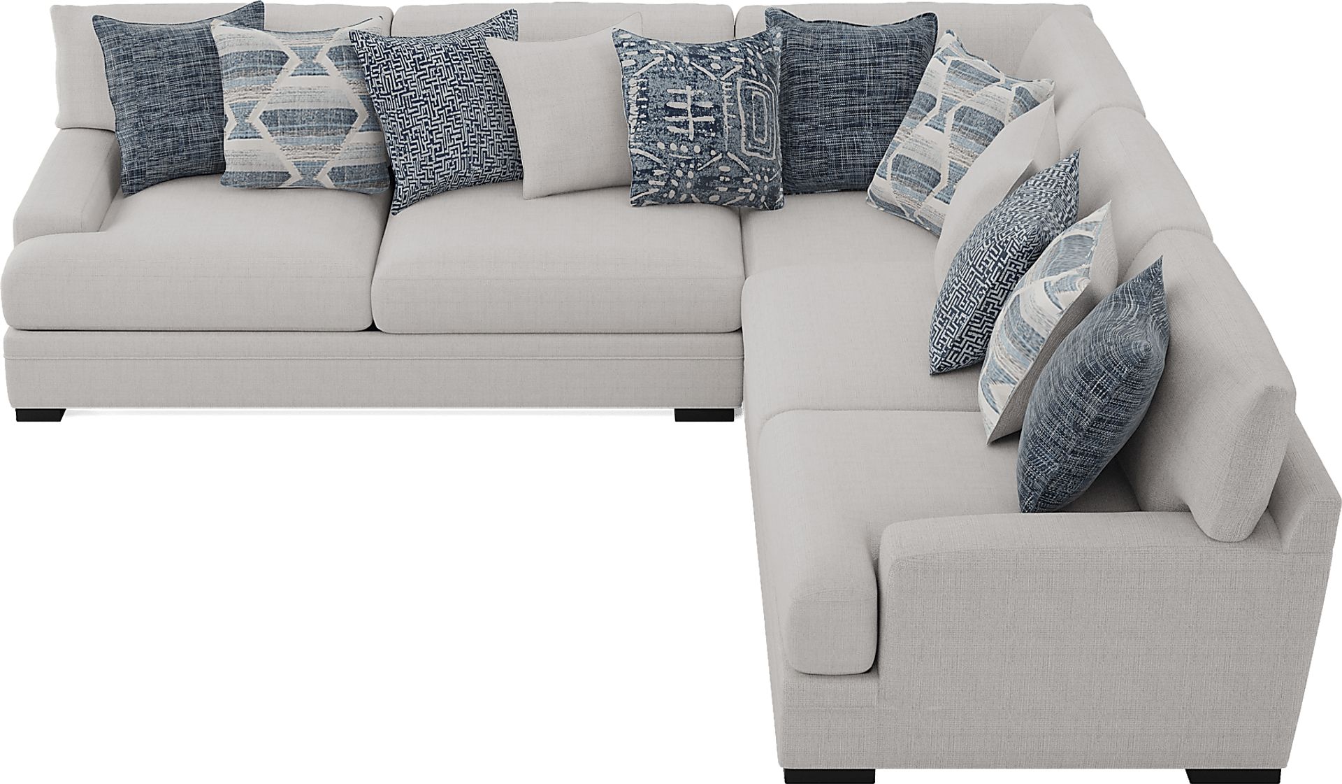 Bedford Park Ivory 3 Pc Sectional - Image 4