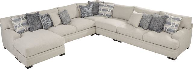 Bedford Park Ivory 4 Pc Sectional with Chaise - Thumbnail - Image 3