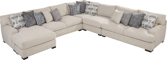 Bedford Park Ivory 4 Pc Sectional with Chaise - Thumbnail - Image 3