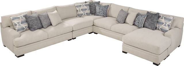 Bedford Park Ivory 4 Pc Sectional with Chaise - Thumbnail - Image 3