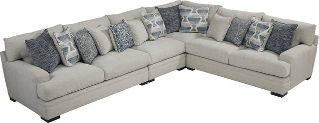 Bedford Park Ivory 8 Pc Sectional Living Room - Thumbnail - Image 3