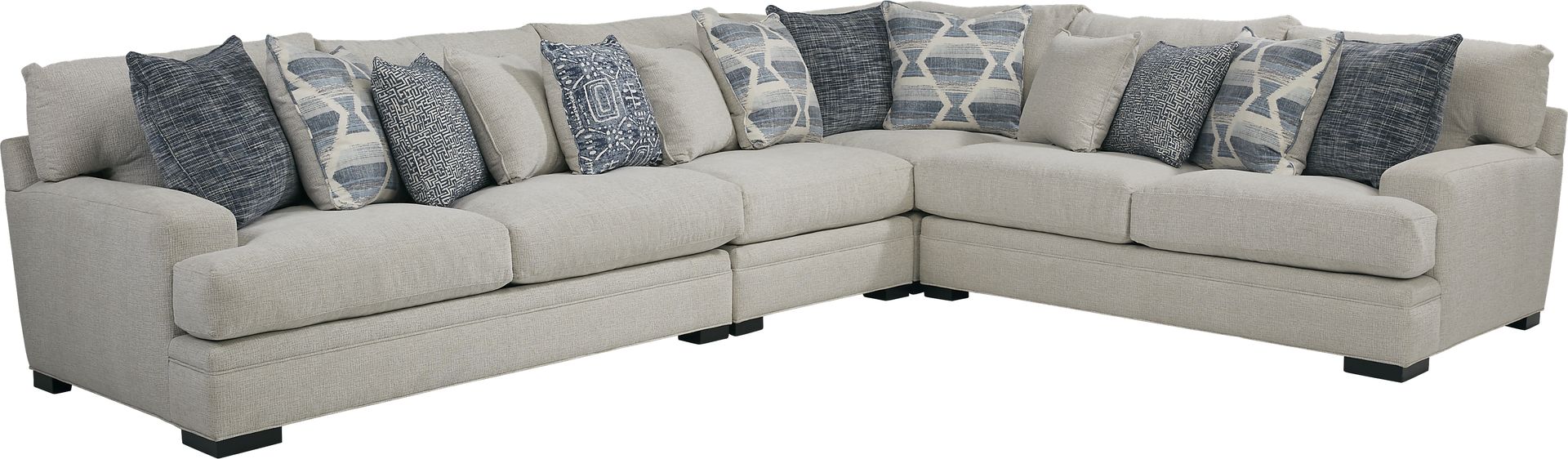Bedford Park Ivory 4 Pc Sectional - Image 1