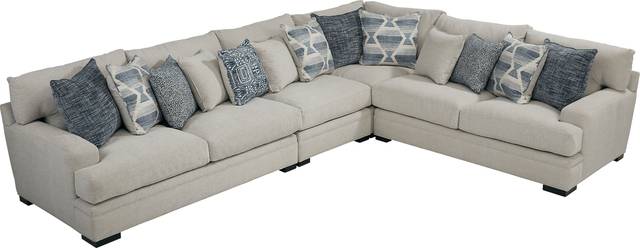 Cindy Crawford Home Bedford Park Ivory 7 Pc Sectional Living Room - Thumbnail - Image 3