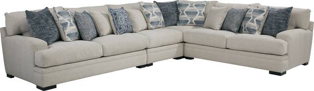 Cindy Crawford Home Bedford Park Ivory 7 Pc Sectional Living Room - Thumbnail - Image 2