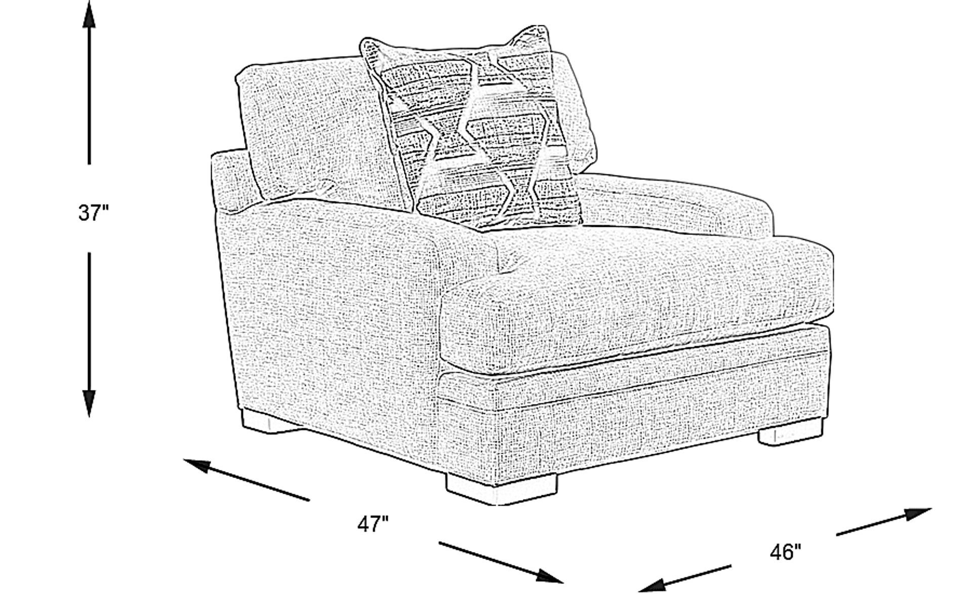 Dimension Image. Please refer to the Dimension Tab on this page for dimension details.