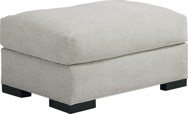 Cindy Crawford Home Bedford Park Ivory Ottoman