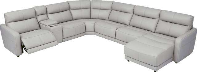 Bella Terrace Dove Gray 7 Pc Power Reclining Sectional - Thumbnail - Image 3