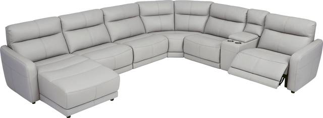 Bella Terrace Dove Gray 7 Pc Power Reclining Sectional - Thumbnail - Image 3