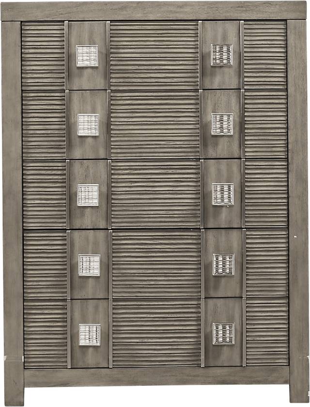 Cindy Crawford Home Belle Haven Gray Chest - Thumbnail - Image 1