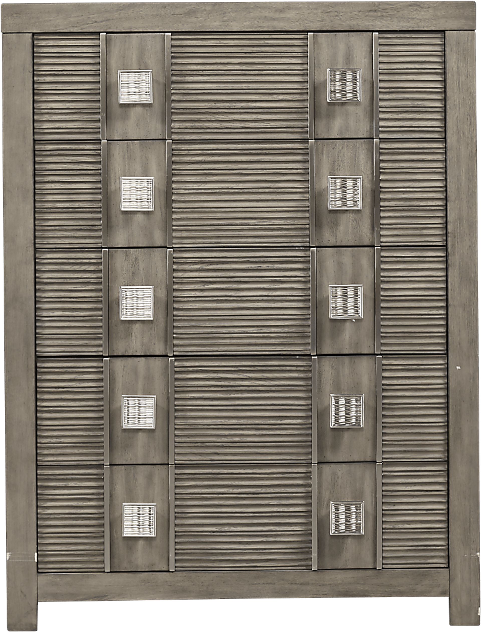 Cindy Crawford Home Belle Haven Gray Chest - Image 1