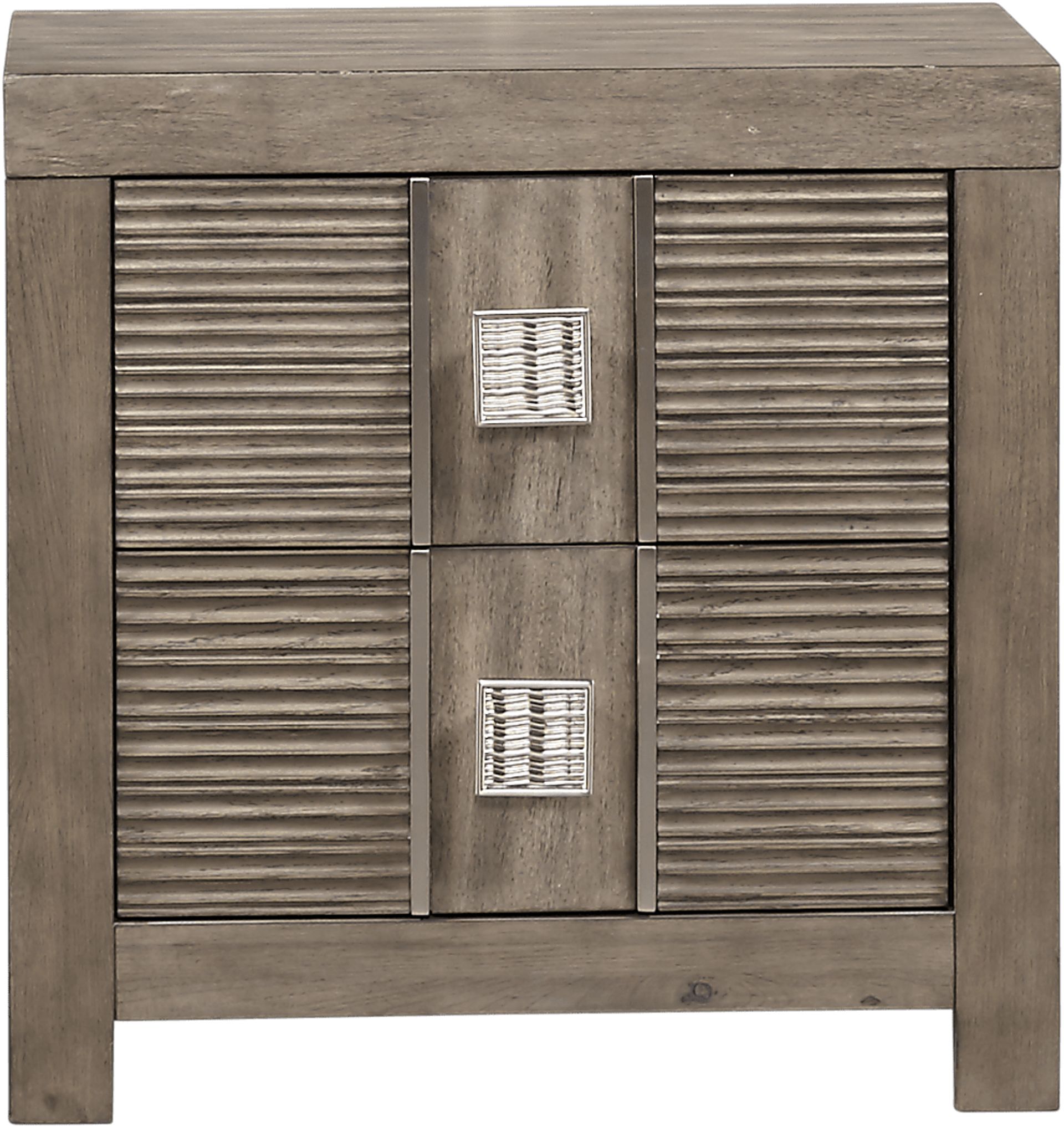 Cindy Crawford Home Belle Haven Gray Nightstand - Image 1