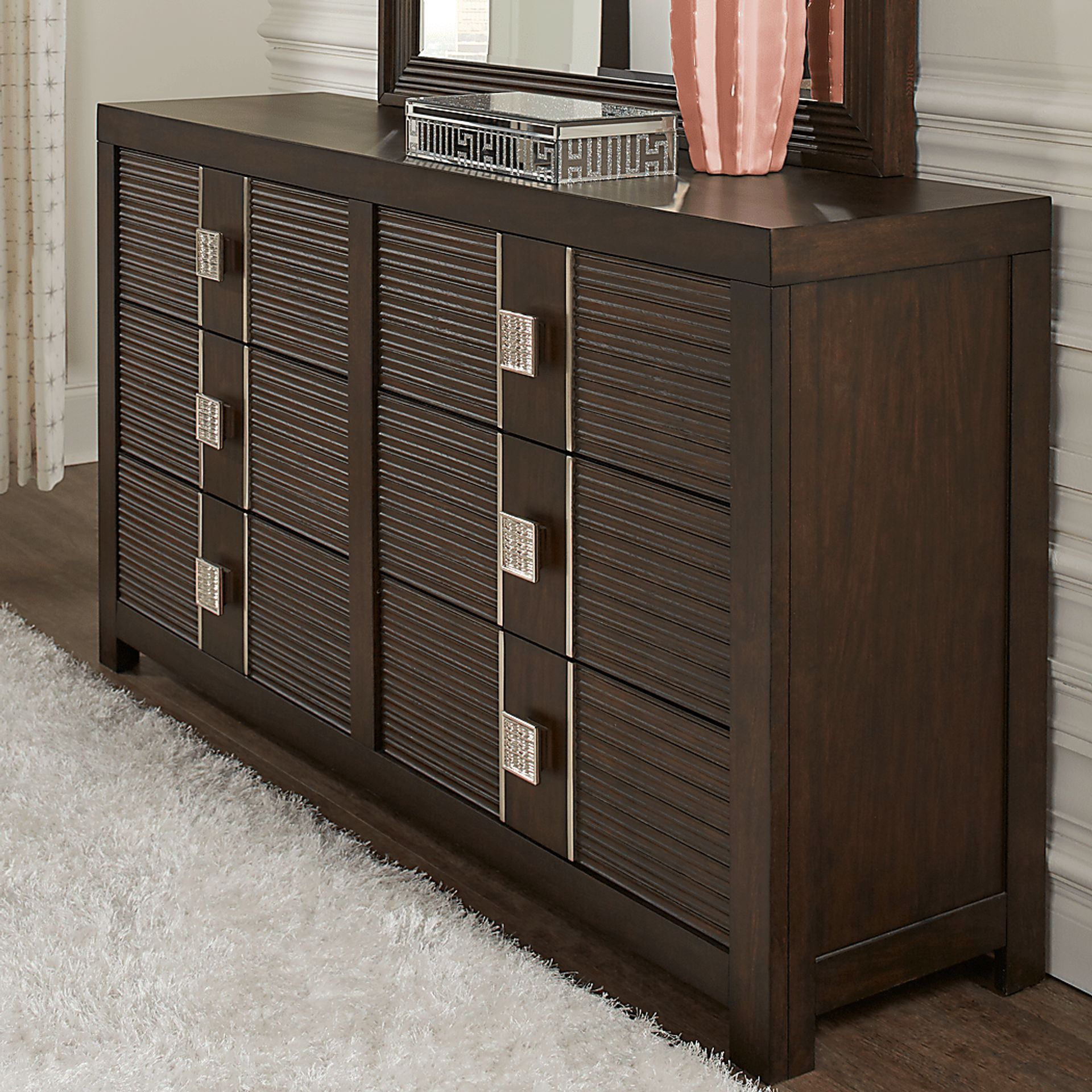 Cindy Crawford Home Belle Haven Merlot Dresser - Image 2