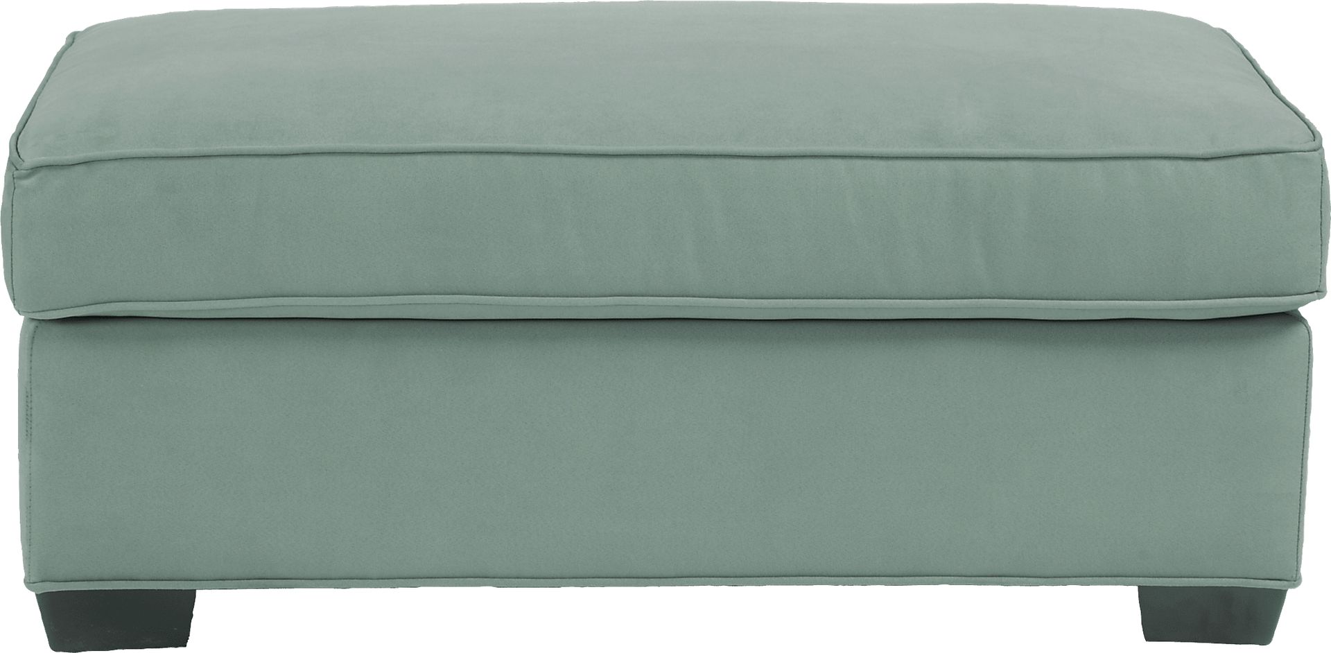 Cindy Crawford Home Bellingham Basil Microfiber Ottoman - Image 1