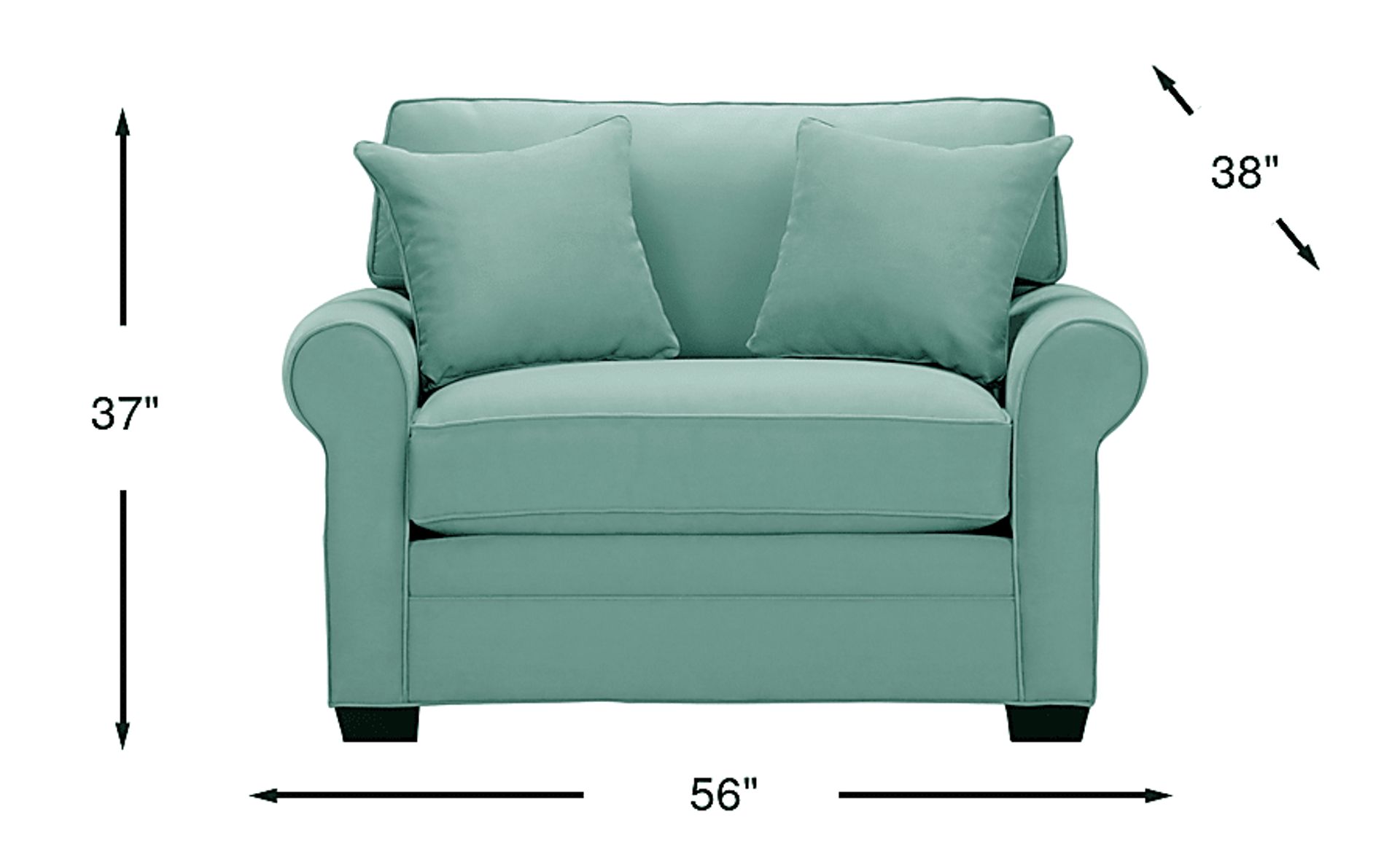 Dimension Image. Please refer to the Dimension Tab on this page for dimension details.