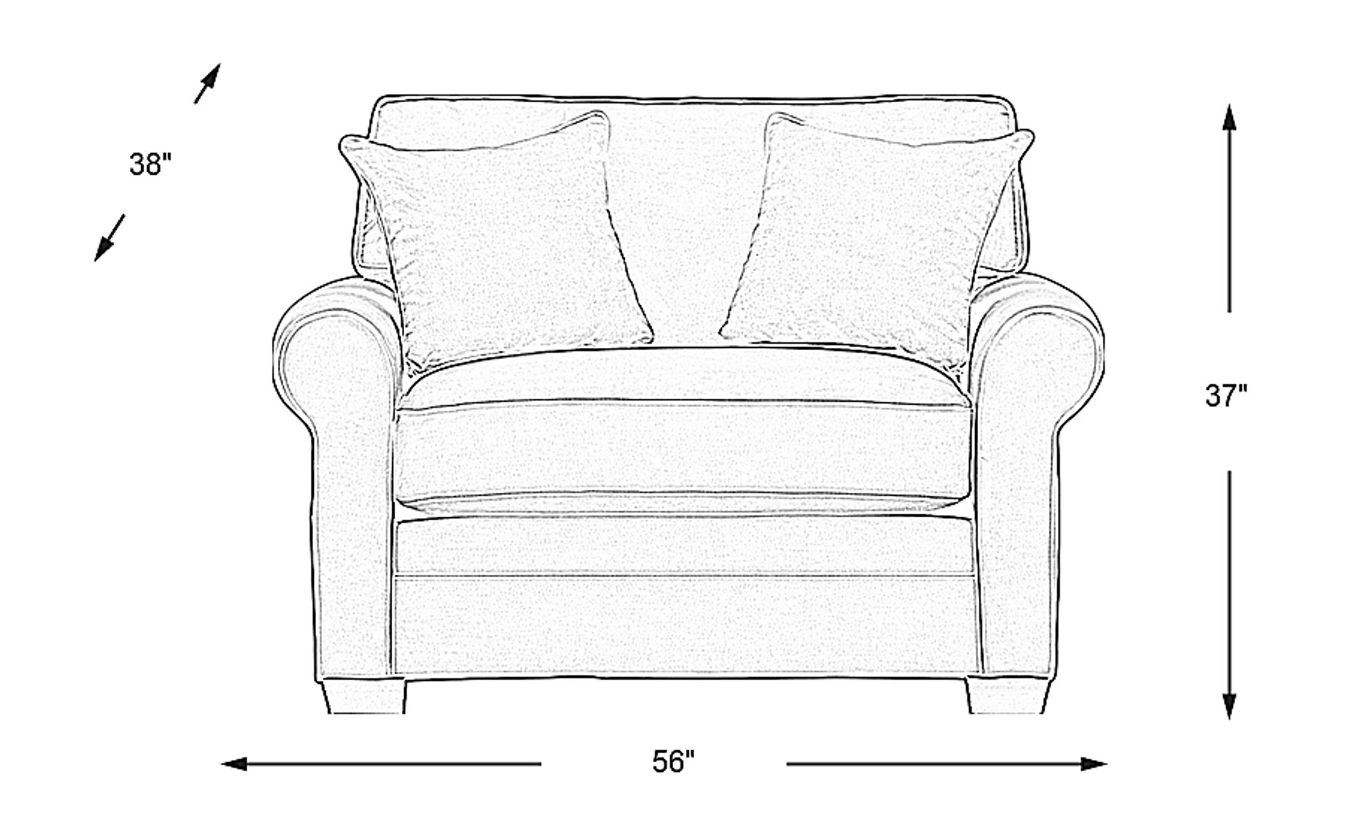 Dimension Image. Please refer to the Dimension Tab on this page for dimension details.