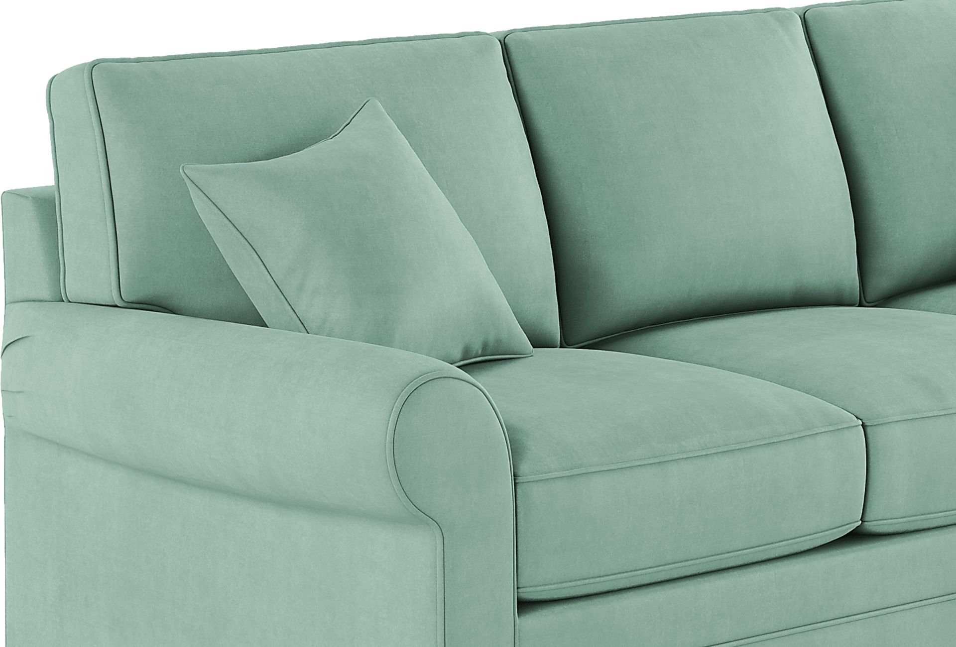 Cindy Crawford Home Bellingham Basil Microfiber Sofa - Image 5